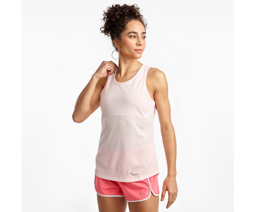 Tank Top Saucony Stopwatch Singlet Mujer Rosas | México 328HAPK